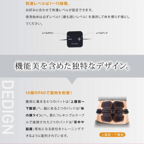ウエイトトレーニング KEYMARK  ABS-TEN 送料無料】夏までにすっきり！ プロフェッショナルEMS KEYMARK