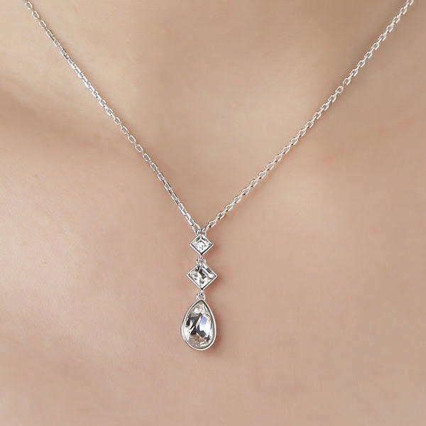 SWAROVSKI スワロフスキー 3連ネックレス シルバー 5020056 /【Buyee