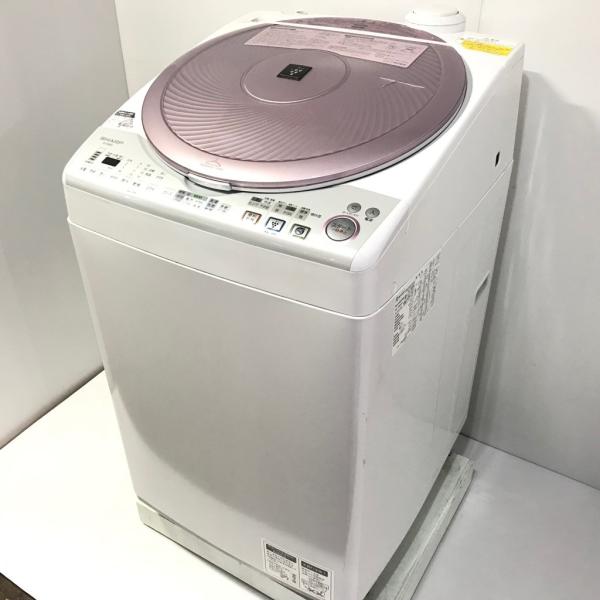中古 洗濯8.0kg乾燥4.5kg 全自動洗濯乾燥機 シャープ ES-TX820-P 2013  