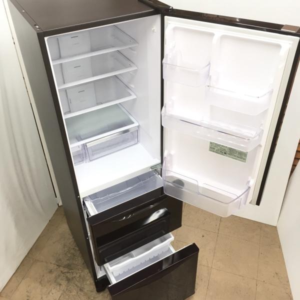 中古 315L 3ドア冷蔵庫 日立 R-K32JV-TD 2018年製 自動製氷未使用 