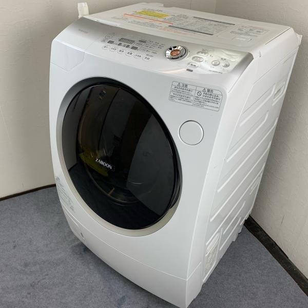 中古 3ヶ月保証付き ドラム式洗濯機 東芝 ZABOON 斜めドラム