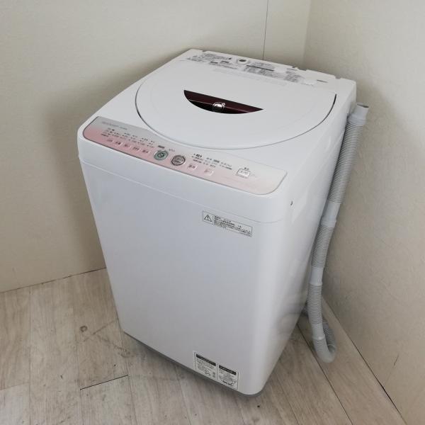 中古 シャープ 6.0kg 全自動洗濯機 ピンク ES-GE60L-P 2011年〜2012 