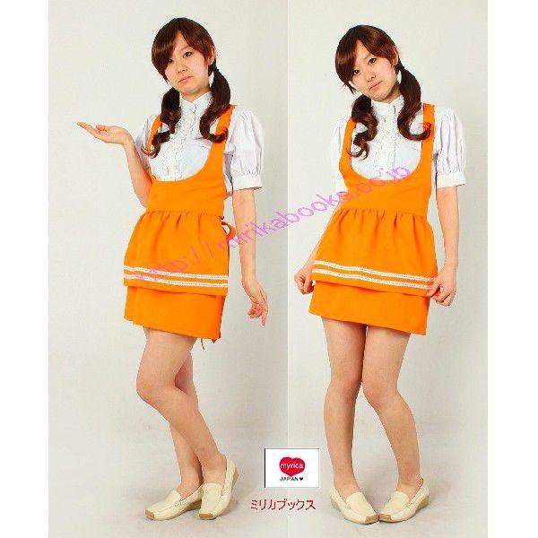 昭和　アンナミラーズ制服　コスチューム　③　バストサイズ大きめ　赤　シュシュ付き 昭和 アンナミラーズ制服 コスチューム ③ バストサイズ大きめ
