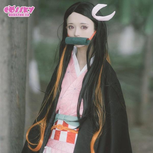 Amazon | [NSPSTT] 竈門禰豆子 コスプレ衣装 鬼化進行時 禰豆子