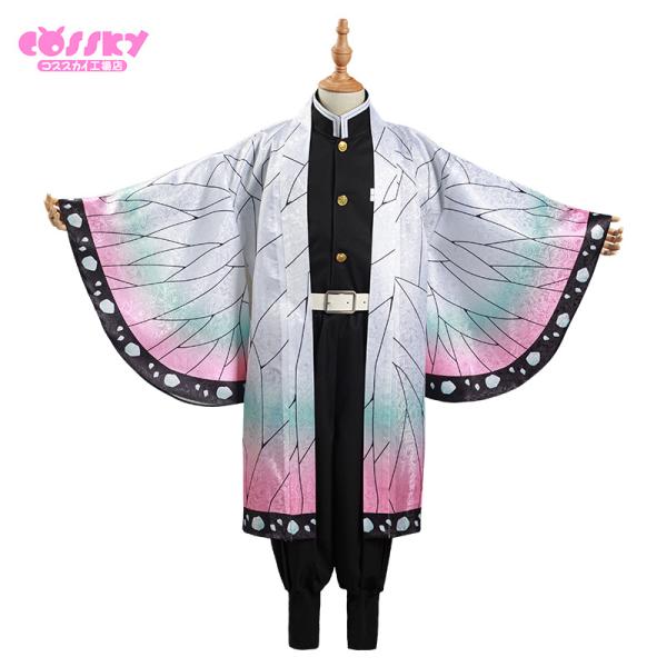 鬼滅の刃 風 胡蝶しのぶ コスプレ衣装 L 鬼滅の刃 風 胡蝶しのぶ コスプレ衣装 ウィッグ 靴 刀 道具
