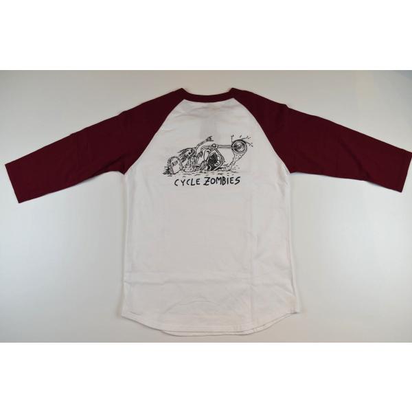 メンズ Tシャツ ラグラン CYCLE ZOMBIES サイクルゾンビーズ GRAVE 