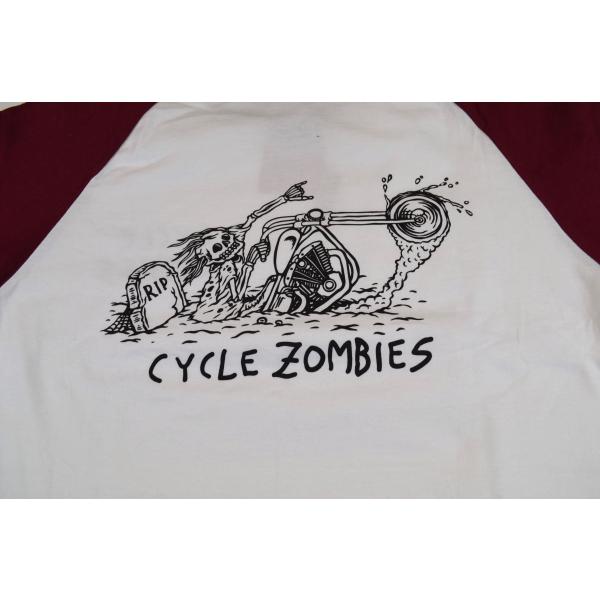 メンズ Tシャツ ラグラン CYCLE ZOMBIES サイクルゾンビーズ GRAVE 