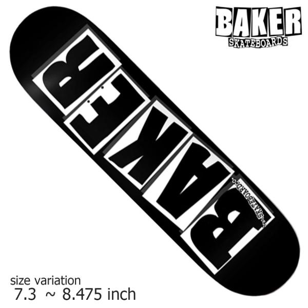 BAKER - 新品 BAKER ベイカー ベーカー スケボー デッキ 8.0 黒 ブランドロゴ ベーカー BAKER スケボー デッキ BRAND LOGO BLACK NO266