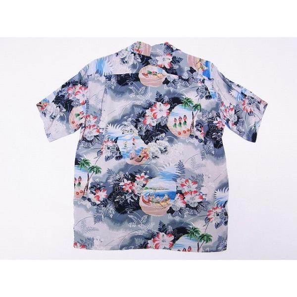 SUN SURF[サンサーフ] アロハシャツ SS37151 HAUOLI MANAWA (GRAY 