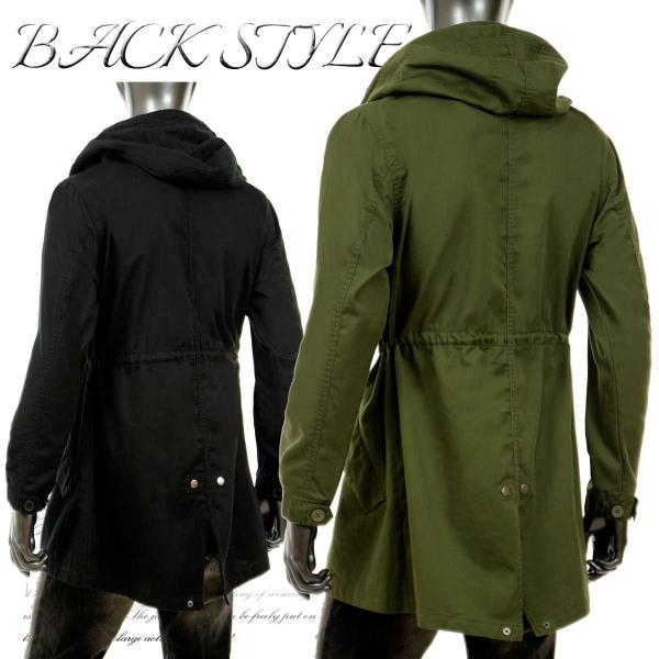 モッズコート メンズ ロング 細身 ミリタリーコート メンズ