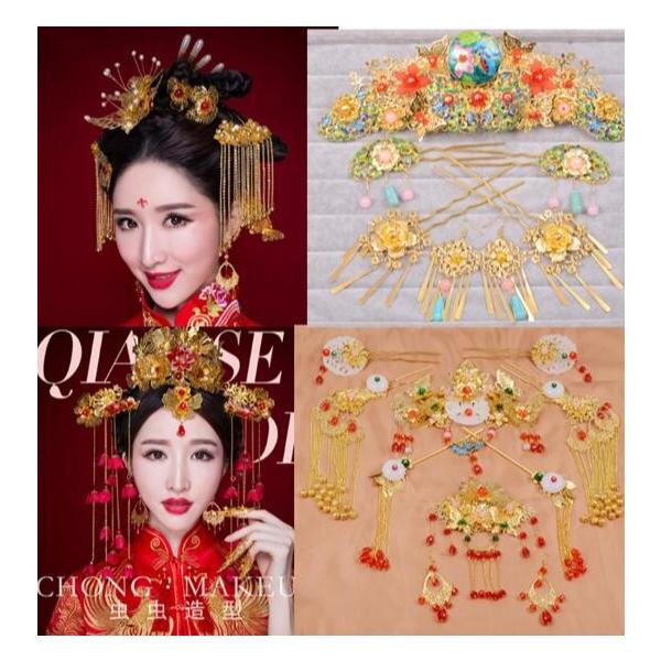 ✴アンティーク 「中国ペア人形」✴頭と手足は陶製・清朝時代の服装と