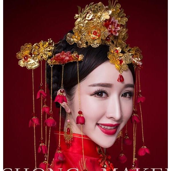 ✳近日再出品予定✴アンティーク 「中国ペア人形」✴頭手足は陶製・清朝の服装髪型✴ kochi_made Luna.🌙 × dew beret.🪵🩵 最高に可愛い組み合わせ
