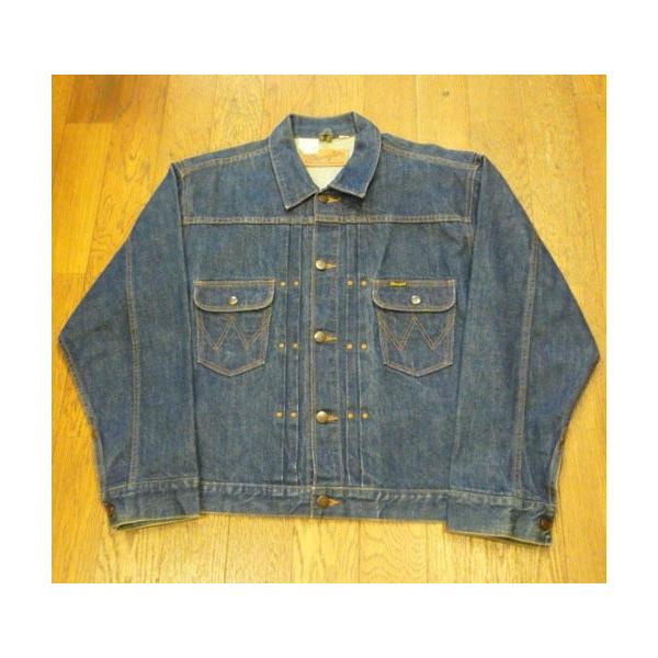 古着 ラングラー 11MJ デニム ジャケット (LARGE) Wrangler ビンテージ 