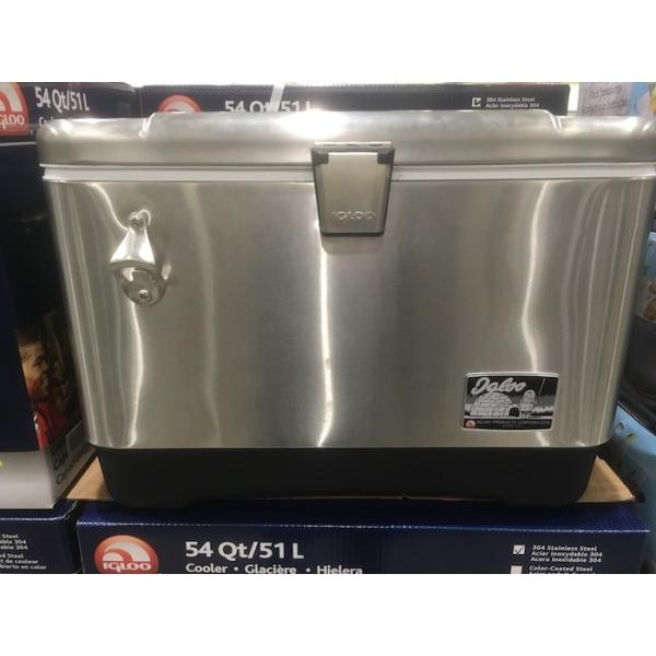 イグルーステンレススチールクーラーボックス54QT ステッカーデコり イグルーステンレススチールクーラーボックス54QT ステッカー