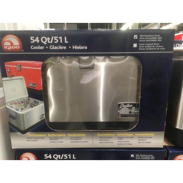 増税により値上げはしていません】＜送料無料＞コストコ Costco 数量限定 #564716 IGLOO イグルー ステンレススチール クーラーボックス  51L(54QT) 保冷【Z】 /【Buyee】 Buyee - Japanese Proxy Service | Buy from Japan!