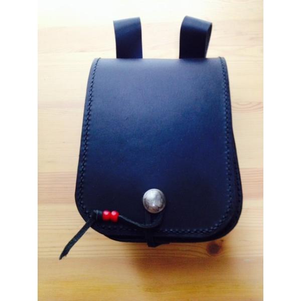 バイカーズメディスンバック。ヒップバック 黒/ブラック】 メディスンバッグ ウエストバッグ レザーバッグ