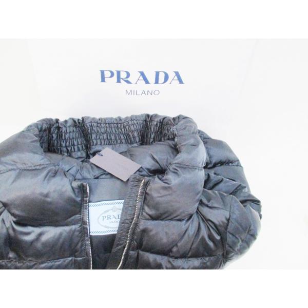 プラダ ダウンコート ロングコート 29B364 R0K F0G4F ネイビー 紺 ギャザー フード付 新品 サイズ42 ナイロン PRADA  レディース /【Buyee】