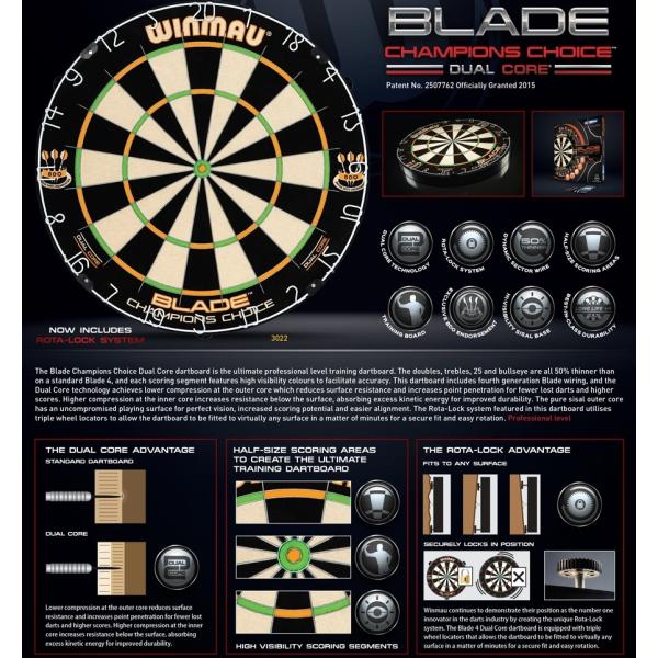 送料無料】 ハード ダーツ ボード 的 BLADE4 CHAMPIONS CHOICE