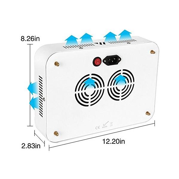 Morsen 植物育成用LEDライト 600w 室内栽培ライト 園芸 水耕栽培ライト