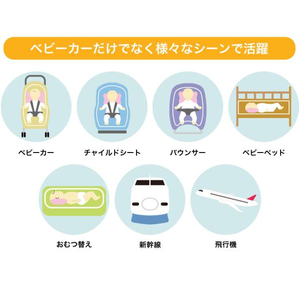 ネックピロー・向き癖防止に ベビーカー・チャイルドシートの