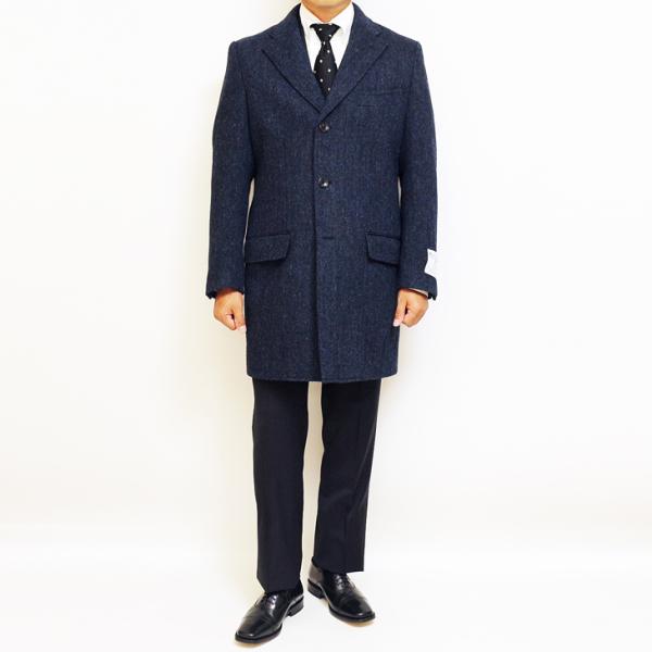 HARRIS TWEED ハリスツイード メンズ チェスターコート 新品