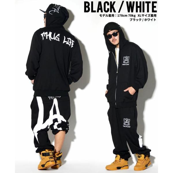 コーティングジャージ 上下セットアップ 2XL B系 HIPHOP 黒