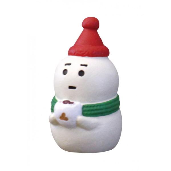 雪だるま３人セット　（たき火つき） デコレ 雪だるま3人セット たき火つき クリスマス コンコンブル