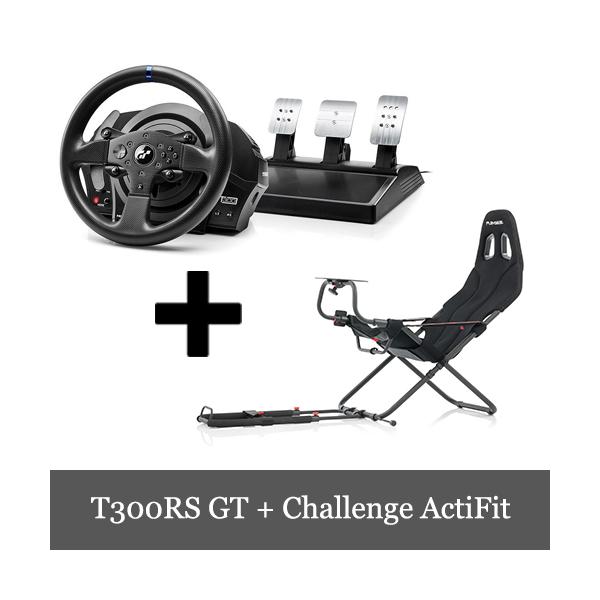 Thrustmaster T300RS GT Edition + Playseat Challenge ActiFit 2点