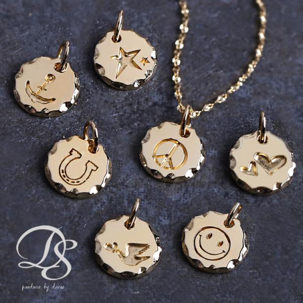 K18 馬蹄 トップ ネックレス 18K ペンダント 刻印 18金 チャーム K18