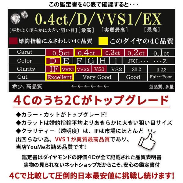 婚約指輪 安い 婚約指輪 ティファニー6本爪デザイン 天然ダイヤ 0.4ct