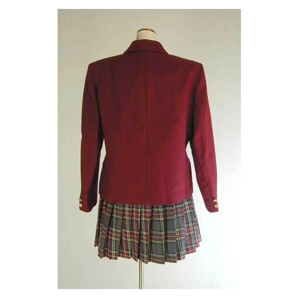ダブル4つボタン赤ブレザー スクール 学校制服 通学 高校生 学生
