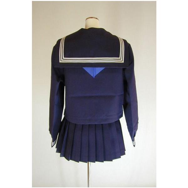 セーラー服　冬服 b42 中学校?? 高校?? 夏服・冬服セーラー服+冬服スカート/yt1676