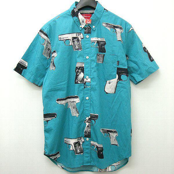 新品 13SS SUPREME GUN SHIRT M シュプリーム ガンシャツ