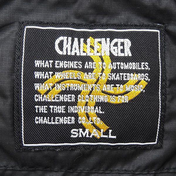 チャレンジャー CHALLENGER ダウンジャケット ブラック黒 刺繍 S