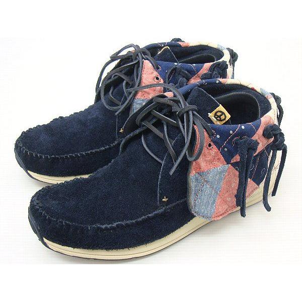 14SS VISVIM FBT GEO PATCHWORK 9 ネイビー 紺 今期 新作 パッチワーク