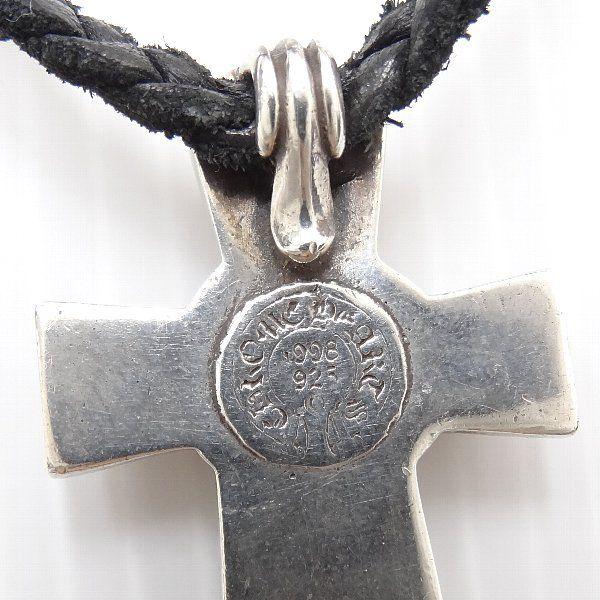 正規クロムハーツCHROME HEARTS バルカンクロスネックレス シルバー925 