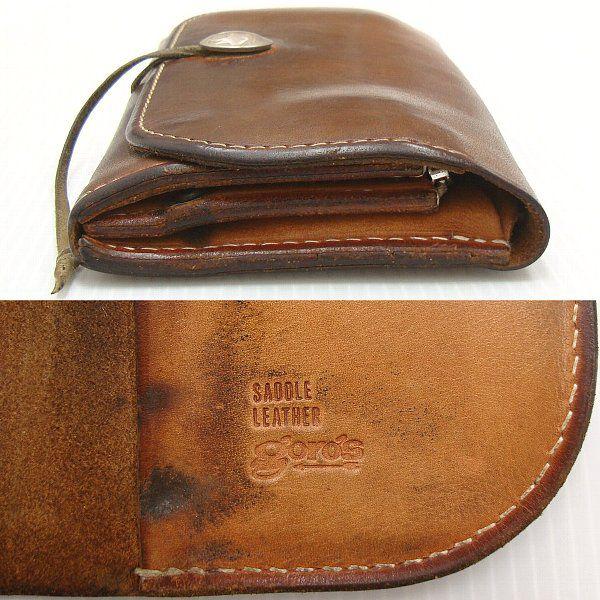 ゴローズgoro's コンチョ付き二つ折りレザーウォレット 長財布 ロング