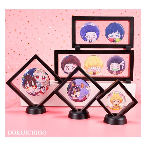 2個セット 缶バッチ アクキー スタンド ディスプレイアイテム