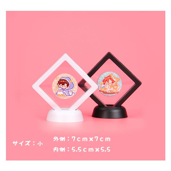 2個セット 缶バッチ アクキー スタンド ディスプレイアイテム