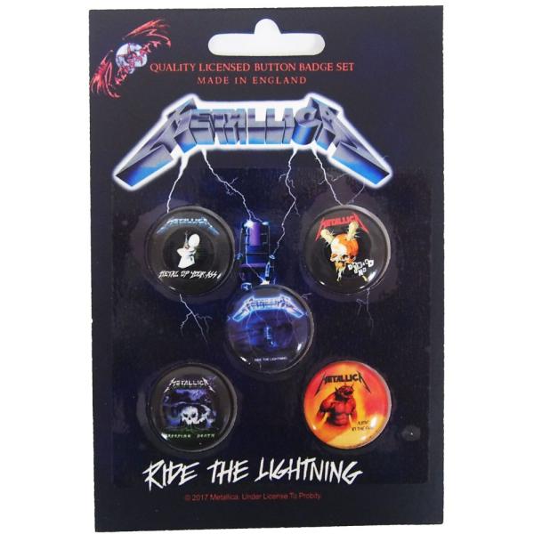 Metallica バッジ5個セット メタリカ Ride The Lightning