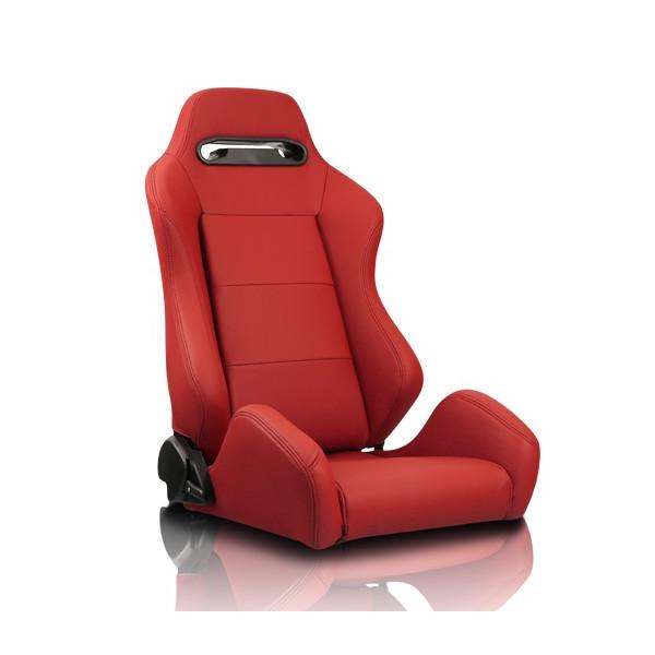 セミバケットシート 2脚 SRJ PVC レッドRENNSPORT レンシュポルト 