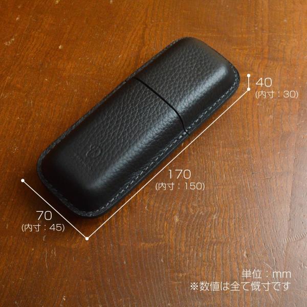 メガネケース 本革 ペンケース ハード レディース メンズ シュリンク