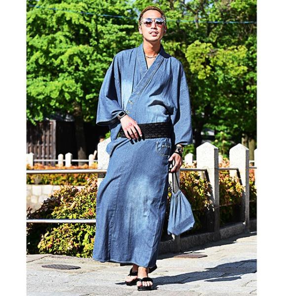 Denim yukata best sale