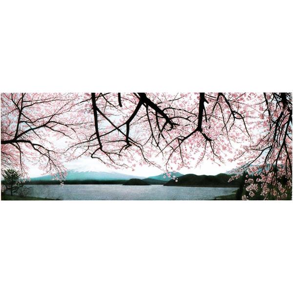 上品コーデはコレで安心！ 絵画 油絵「富士桜爛（川口湖）」川島未雷（かわしまみらい 絵画