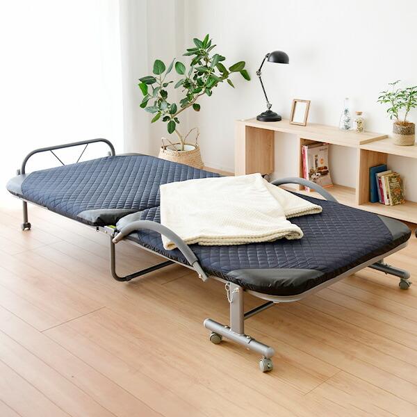 SALE‼️簡易ベッド 折り畳み 室内 折りたたみベッド 簡易ベッド 折り畳み 折りたたみベッド シングル 組み立て簡単 ベッド 折り畳みベッド