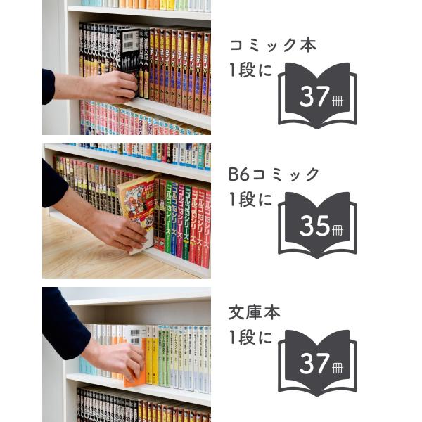 本棚 スリム 薄型 4段 幅59.5 奥行17 高さ89cm コミックラック 書棚