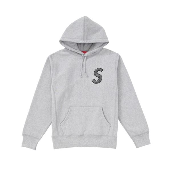 supreme S Logo Hooded Sweatshirt GLAY