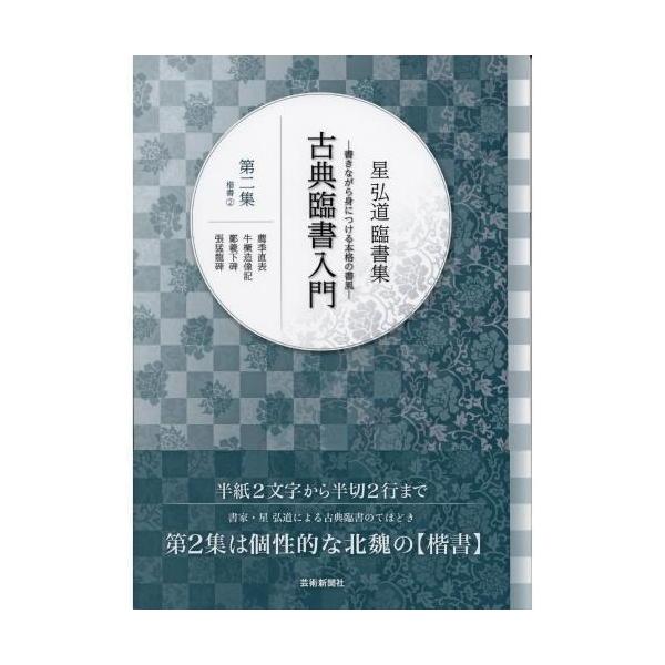 書道書籍芸術新聞社星弘道臨書集古典臨書入門第二集楷書(２) A4判64頁