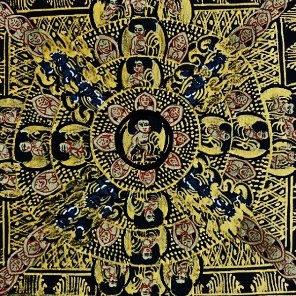 曼荼羅 輪円具足 タンカ マントラ ネパール仏画 ネパール美術