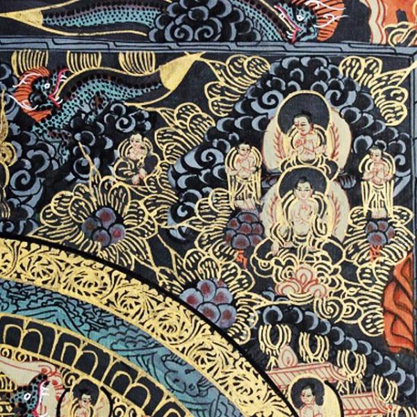 曼荼羅 輪円具足 タンカ マントラ ネパール仏画 ネパール美術 密教仏画